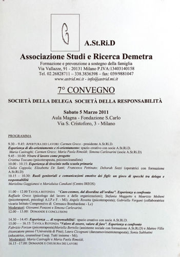 cover degli atti del primo convegno astrid associazione